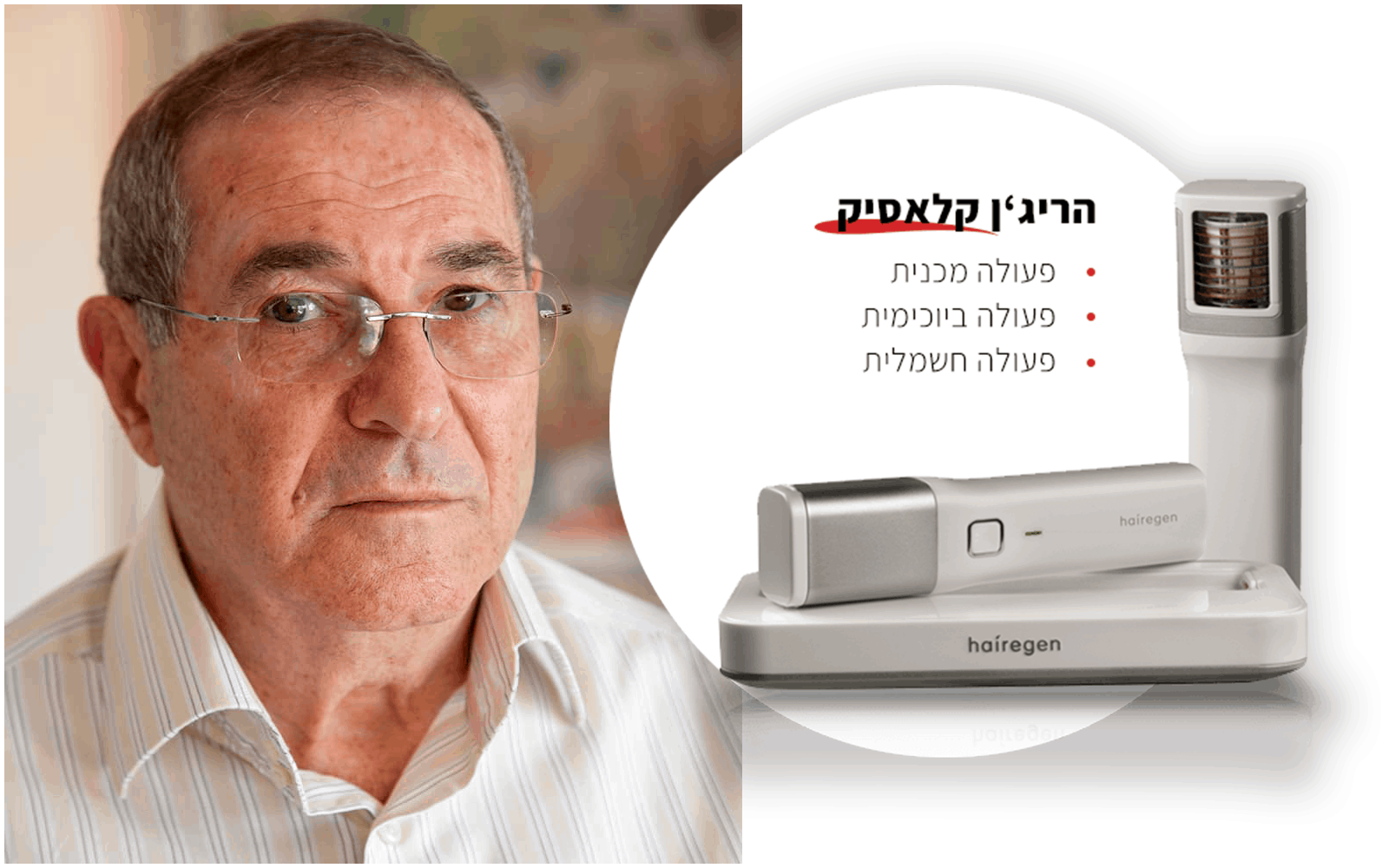 פיתוח חדשני של פרופ׳ דב אינגמן הביא למהפכה בעולם הטיפולים בהתקרחות